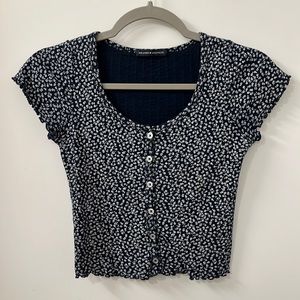 Brandy Melville Navy Zelly Top